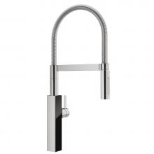 Franke Residential Canada FFPD4621 - Crystal 1 Hole, Semi Pro Chrome/Bl Glass