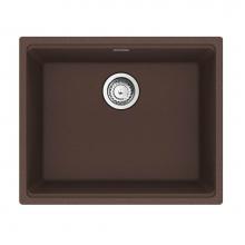 Franke Residential Canada MAG11020-MOC-S - Franke Maris Undermount 21.7-in x 17.8-in Fragranite Single Bowl Kitchen Sink in Mocha