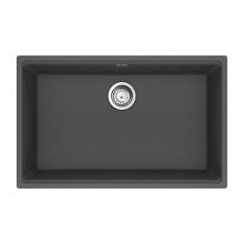 Franke Residential Canada MAG11028-SLG-S - Franke Maris Undermount 30-in x 19-in Fragranite Single Bowl Kitchen Sink in Slate Grey