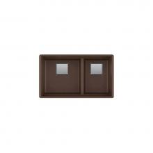 Franke Residential Canada PKG160ES - Peak Granite, - Undermount Sink Combination,  Espresso/ Mocha, Includes Waste Fittings