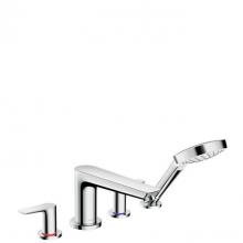 Hansgrohe Canada 71744001 - Talis E 4-Hole Roman Tub Set Trim With 1.8 Gpm Handshower