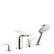 Hansgrohe Canada 15456001 - Puravida 4-Hole Roman Tub Set Trim With 1.8 Gpm Handshower