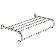 Grohe Canada 40660001 - Essentials Authentic 24'' towel holder with shelf