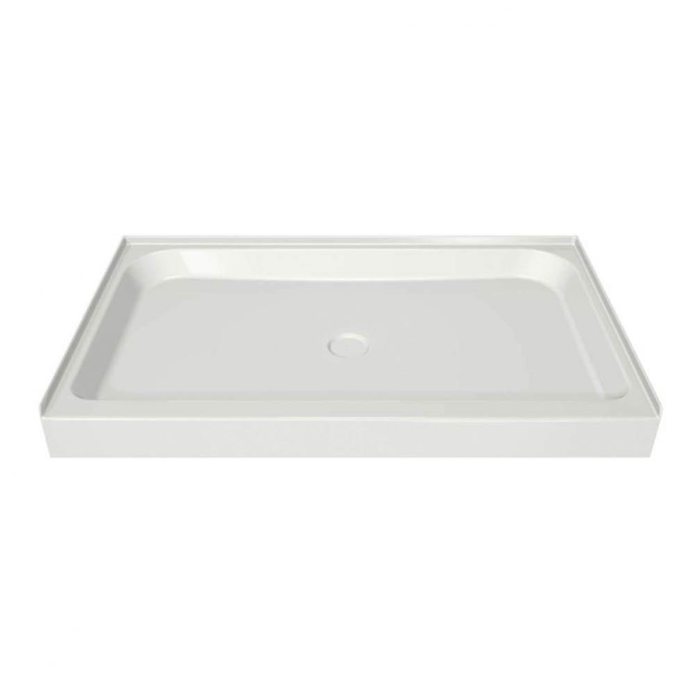 MAAX 41.75 in. x 34.125 in. x 6.125 in. Rectangular Alcove Shower Base with Center Drain in White