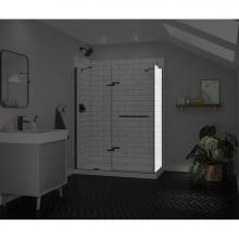 Maax Canada 139581-900-173-000 - Reveal Sleek 71 Return Panel for 32 in. Base with Clear glass in Dark Bronze