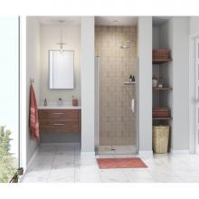 Maax Canada 138264-900-084-101 - Manhattan 31-33 x 68 in. 6 mm Pivot Shower Door for Alcove Installation with Clear glass & Squ