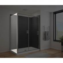 Maax Canada 135240-900-084-000 - Connect Pro Return Panel for 36 in. Base with Clear glass in Chrome