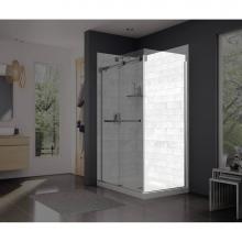 Maax Canada 137312-900-084-000 - Duel and Inverto Return Panel for 34 in. Base with Clear glass in Chrome