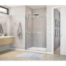 Maax Canada 136272-900-280-000 - Duel 56-58.5 x 70.5-74 in. 8 mm Bypass Shower Door for Alcove Installation with Clear glass in Chr
