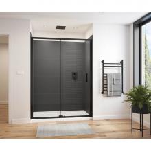 Maax Canada 135238-900-340-000 - Connect Pro 57-58.5 x 76 in. 6mm Sliding Shower Door for Alcove Installation with Clear glass in M