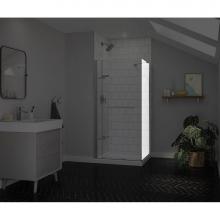Maax Canada 139583-900-084-000 - Reveal Sleek 71 Return Panel for 36 in. Base with Clear glass in Chrome
