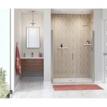 Maax Canada 138276-900-305-100 - Manhattan 55-57 x 68 in. 6 mm Pivot Shower Door for Alcove Installation with Clear glass & Rou