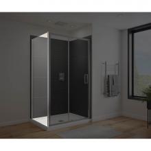 Maax Canada 135239-900-084-000 - Connect Pro Return Panel for 32 in. Base with Clear glass in Chrome