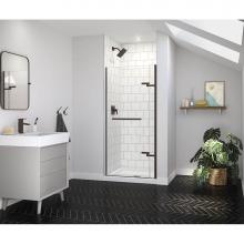 Maax Canada 139575-900-173-000 - Reveal Sleek 71 32 1/2-35 1/2 x 71 1/2 in. 8mm Pivot Shower Door for Alcove Installation with Clea