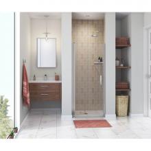 Maax Canada 138264-900-084-100 - Manhattan 31-33 x 68 in. 6 mm Pivot Shower Door for Alcove Installation with Clear glass & Rou