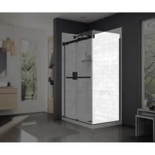 Maax Canada 137310-900-340-000 - Duel and Inverto Return Panel for 32 in. Base with Clear glass in Matte Black