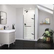 Maax Canada 139575-900-340-000 - Reveal Sleek 71 32 1/2-35 1/2 x 71 1/2 in. 8mm Pivot Shower Door for Alcove Installation with Clea