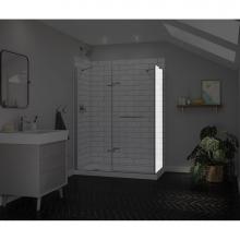 Maax Canada 139582-900-084-000 - Reveal Sleek 71 Return Panel for 34 in. Base with Clear glass in Chrome