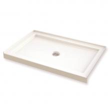 Maax Canada 410003-501-001 - B3 Base 4836 Round Drain Alcove Installation White
