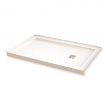 Maax Canada 420006-L-501-001 - B3 Base 6036 Square Drain Alcove Installation White