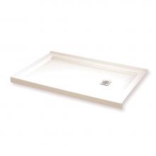 Maax Canada 420006-503-001 - B3 Base 6036 Square Drain Right Corner Installation White