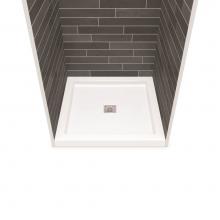 Maax Canada 420000-501-001-100 - B3Square 3636 Acrylic Alcove Shower Base in White with Center Drain
