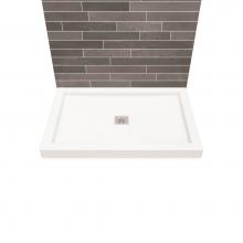 Maax Canada 420001-505-001 - B3 Base 4832 Square Drain Wall-Mount Installation White