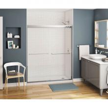 Maax Canada 134564-900-084-000 - Kameleon 51-55 x 71 in. 6 mm Bypass Shower Door for Alcove Installation with Clear glass in Chrome