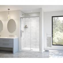 Maax Canada 135323-900-084-000 - Uptown 44-47 x 76 in. 8 mm Sliding Shower Door for Alcove Installation with Clear glass in Chrome