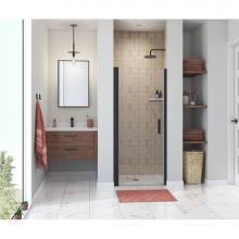 Maax Canada 138263-900-340-100 - Manhattan 29-31 x 68 in. 6 mm Pivot Shower Door for Alcove Installation with Clear glass & Rou