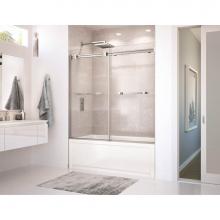 Maax Canada 136270-900-084-000 - Duel 56-59 x 55.5-59 in. 8 mm Bypass Tub Door for Alcove Installation with Clear glass in Chrome