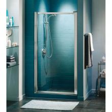 Maax Canada 136615-900-084-000 - Pivolok 21-22.75 in. x 64.5 in. Pivot Alcove Shower Door with Clear Glass in Chrome