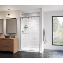 Maax Canada 135321-900-084-000 - Uptown 44-47 x 76 in. 8 mm Bypass Shower Door for Alcove Installation with Clear glass in Chrome
