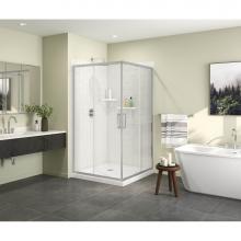 Maax Canada 137451-900-084-000 - Radia Square 42 x 42 x 71.5 in. 6 mm Sliding Shower Door for Corner Installation with Clear glass
