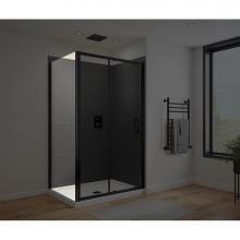 Maax Canada 135239-900-340-000 - Connect Pro Return Panel for 32 in. Base with Clear glass in Matte Black