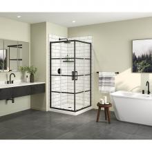 Maax Canada 137448-972-340-000 - Radia Square 36 x 36 x 71.5 in. 6 mm Sliding Shower Door for Corner Installation with Shaker glass