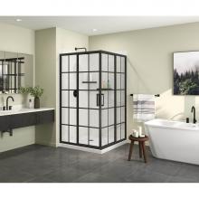 Maax Canada 137451-977-340-000 - Radia Square 42 x 42 x 71.5 in. 6 mm Sliding Shower Door for Corner Installation with French glass