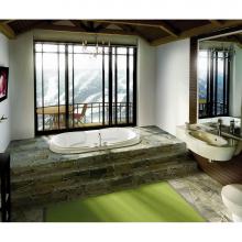 Maax Canada 100075-000-001-000 - Calla 6642 Acrylic Drop-in Center Drain Bathtub in White