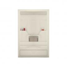 Maax Canada 101023-SR-000-004 - Aspen 59.5 in. x 30.75 in. x 85 in. 3-piece Tub Shower with Right Drain in Bone