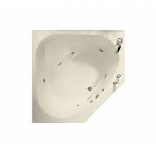 Maax Canada 101077-RL-103-004 - Tandem 59.5 in. x 59.5 in. Corner Bathtub with Aeroeffect System With tiling flange, Center Drain