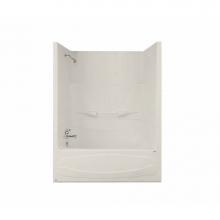 Maax Canada 101098-L-000-007 - Figaro II 59.25 in. x 33 in. x 74.5 in. 1-piece Tub Shower with Left Drain in Biscuit