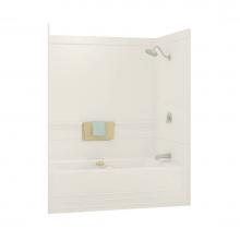 Maax Canada 101175-L-000-007 - Monaco 59.5 in. x 30.75 in. x 73.875 in. 1-piece Tub Shower with Left Drain in Biscuit