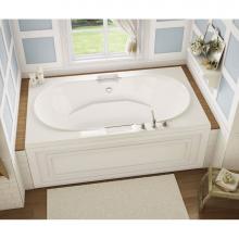 Maax Canada 101250-091-001 - Antigua 71.75 in. x 41.75 in. Drop-in Bathtub with 10 microjets System Center Drain in White