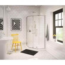 Maax Canada 101423-000-001-000 - Neo-Angle Base 38 3 in. 38 x 38 Acrylic Corner Left or Right Shower Base with Corner Drain in Whit