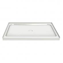 Maax Canada 102001-000-001-000 - Rectangular Base 4234 3 in. Acrylic Alcove Shower Base with Center Drain in White