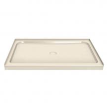 Maax Canada 102001-000-004 - MAAX 41.75 in. x 34.125 in. x 4.125 in. Rectangular Alcove Shower Base with Center Drain in Bone