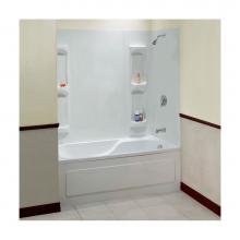 Maax Canada 102573-000-129 - 59'' Utah 60.5 in. x 31.75 in. x 59 in. Glue up Wall Kit in White