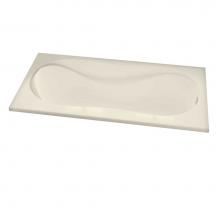 Maax Canada 102722-091-004 - Cocoon 59.875 in. x 31.875 in. Drop-in Bathtub with 10 microjets System End Drain in Bone