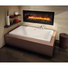 Maax Canada 102785-055-001 - Aiiki 7242 Acrylic Drop-in Center Drain Aerofeel Bathtub in White