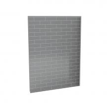 Maax Canada 103412-301-501 - Utile 60 in. x 1.125 in. x 80 in. Direct to Stud Back Wall in Ash Grey